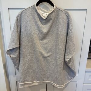 Frank & Eileen funnel neck capelet